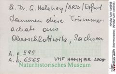 Etiketten zu Quarz (Trümmerachat) (NHMW-MIN-Ab6565)